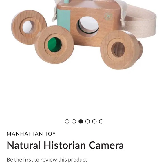 Manhattan Toy Wooden Camera - Natural and Teal - Picture 7 of 8